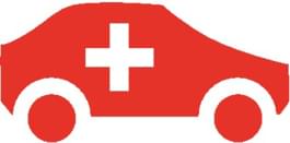 Schweizer Flagge als Auto