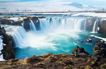 Godafoss Wasserfall Island