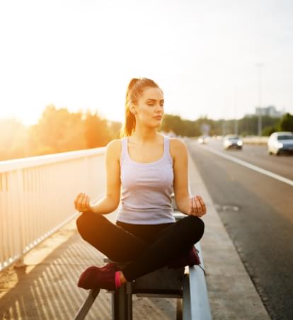 Yoga mit dem Auto