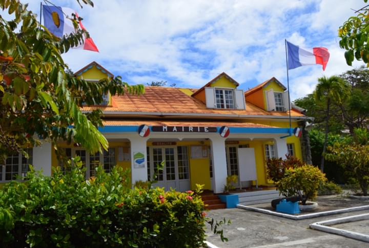 Ein Rathaus auf Guadeloupe