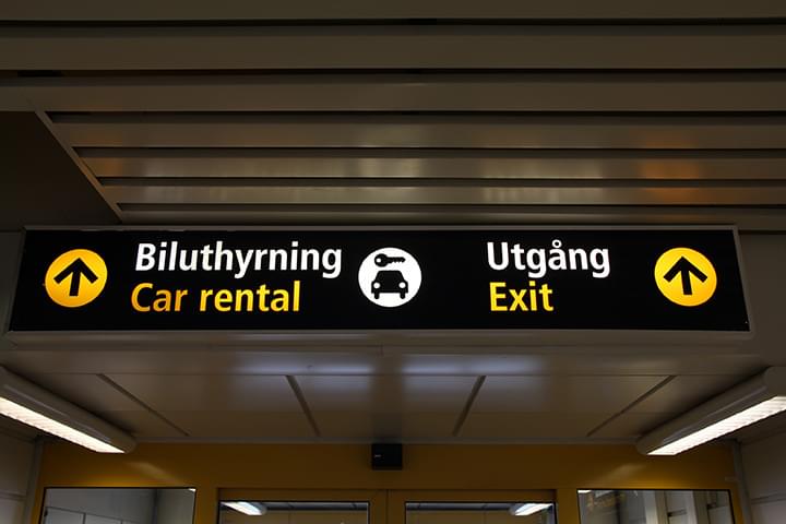 Mietwagen am Flughafen