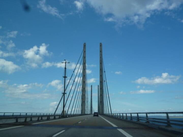 Unterwegs auf der Öresundbrücke