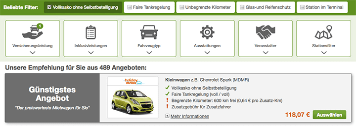 Vollkasko ohne Selbstbeteiligung